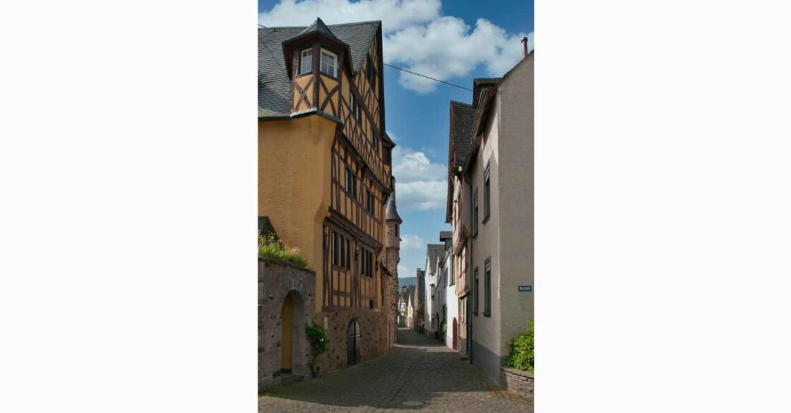 Fotografie von der Brunnenstraße in Bruttig-Fankel.