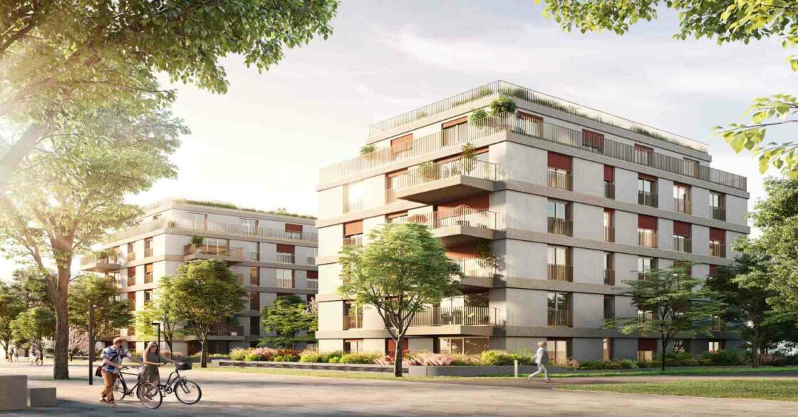 Das Neubauprojekt kupa verfügt über großzügige Freiflächen und ist im ikonischen Design-Konzept geplant.